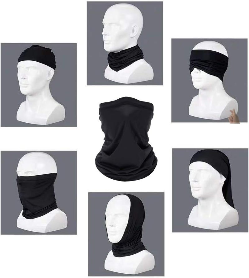 PuddingStation 6 Pieces Summer Face Cover Scarf Mens Neck Gaiter For Men Women UV Protection Face Breathable Sun Protection Cycling Running - Image 5